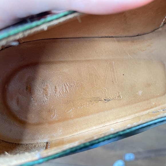 Objects in Mirror green derby shoes, size 40.5 - Picture 5 of 7